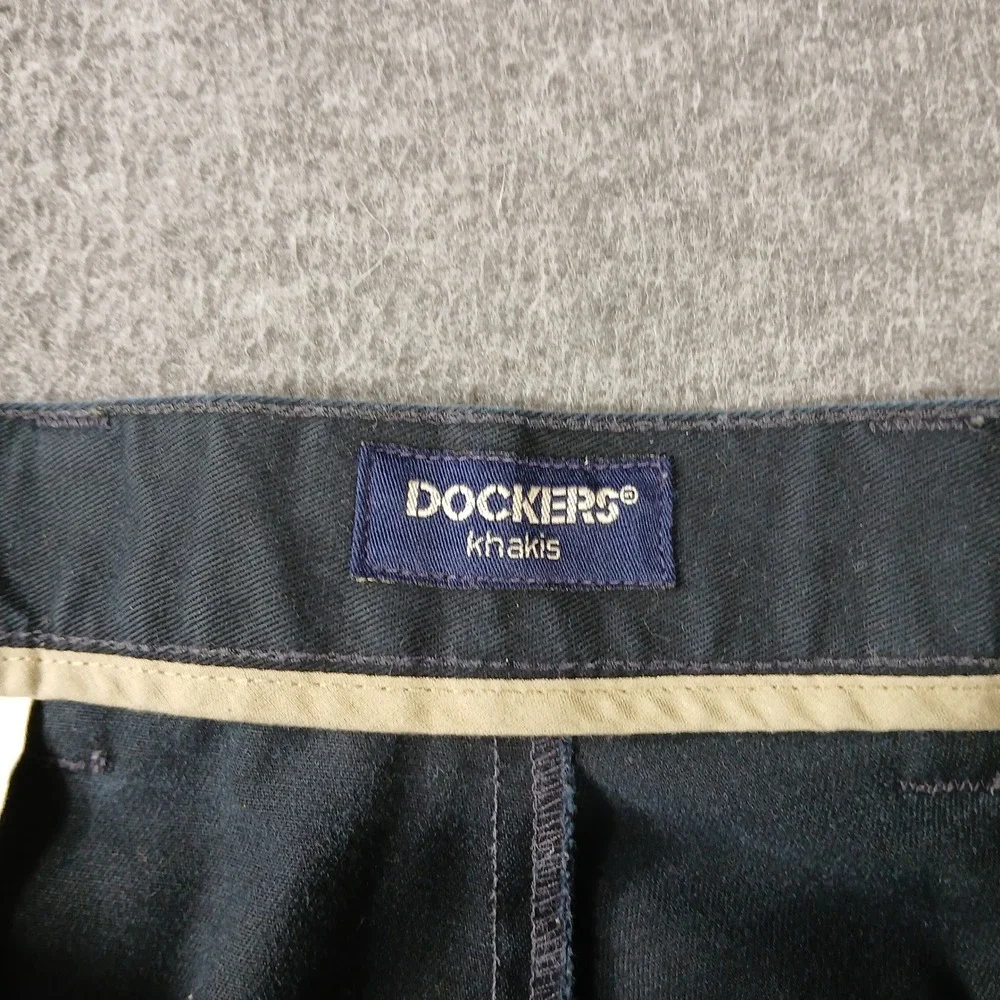 Dockers‎ Khakis Pants Mens W38 L29 Black Cotton Straight Leg 405818159